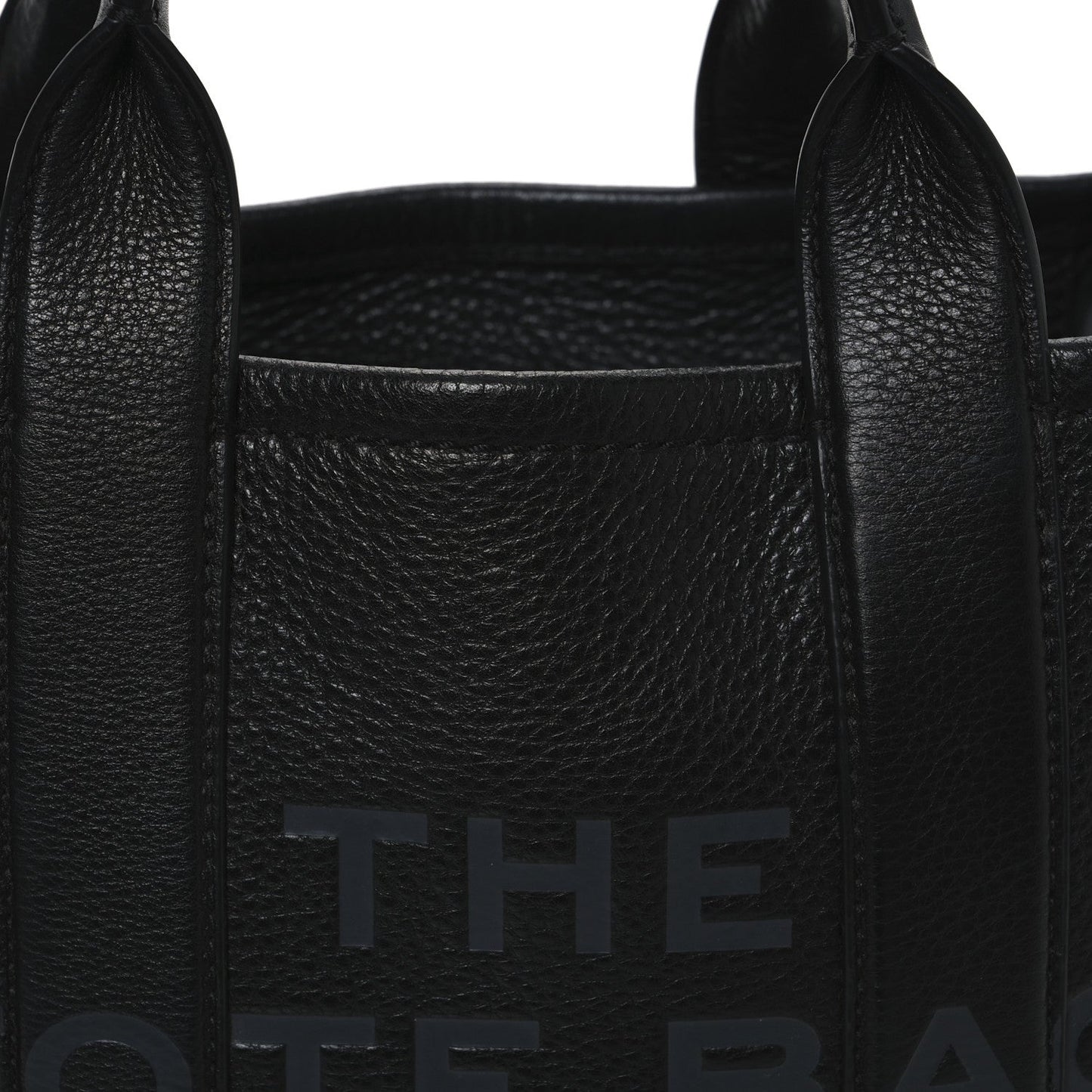 Marc Jacobs Grained Calfskin Small The Tote Bag Black