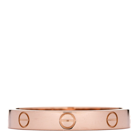 Cartier 18K Pink Gold 3.5mm LOVE Wedding Band Ring 64 10.75