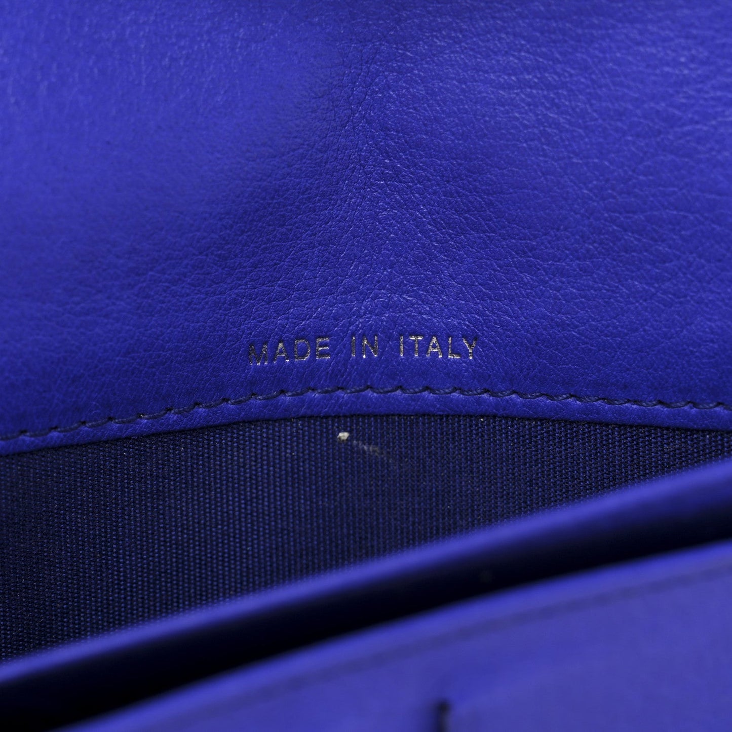 Chanel Calfskin Stitched Fancy CC Yen Wallet Blue