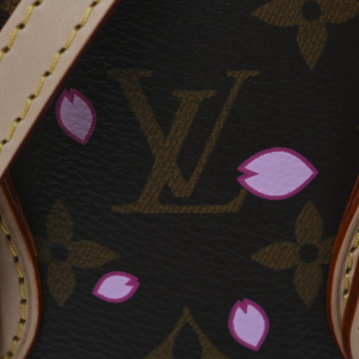 Louis Vuitton LV X TM Monogram Cherry Blossom Nano Bucket Sakura Brown