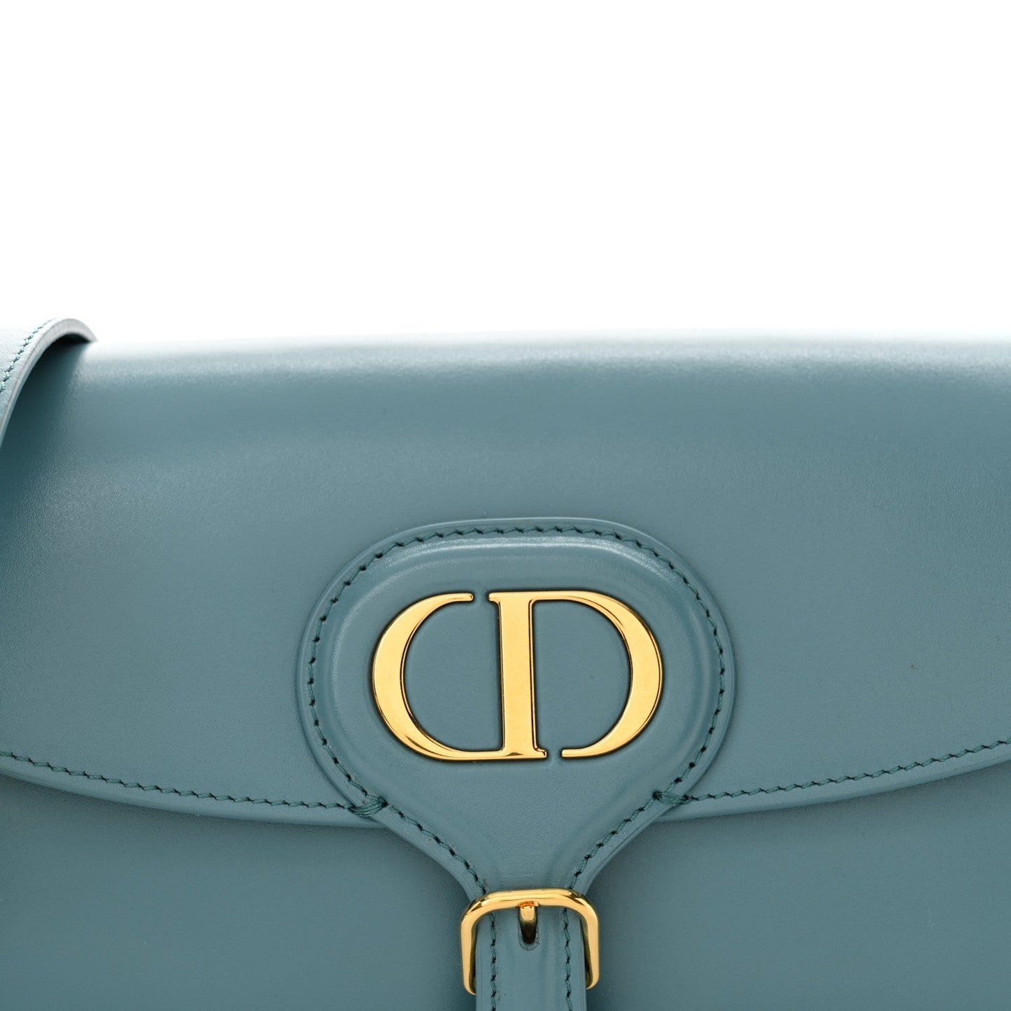 Christian Dior Box Calfskin East West Bobby Bag Blue