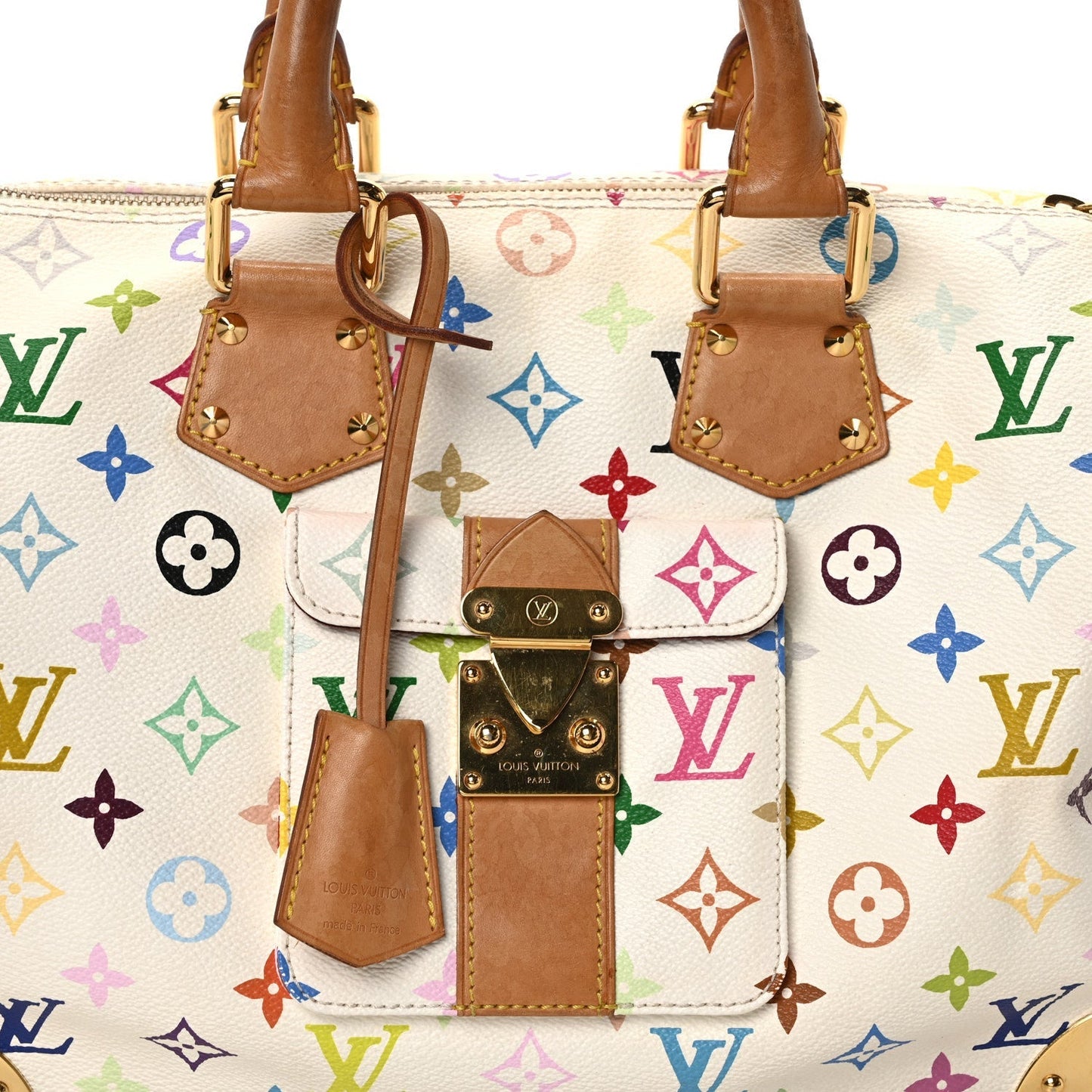 Louis Vuitton Monogram Speedy 30 White