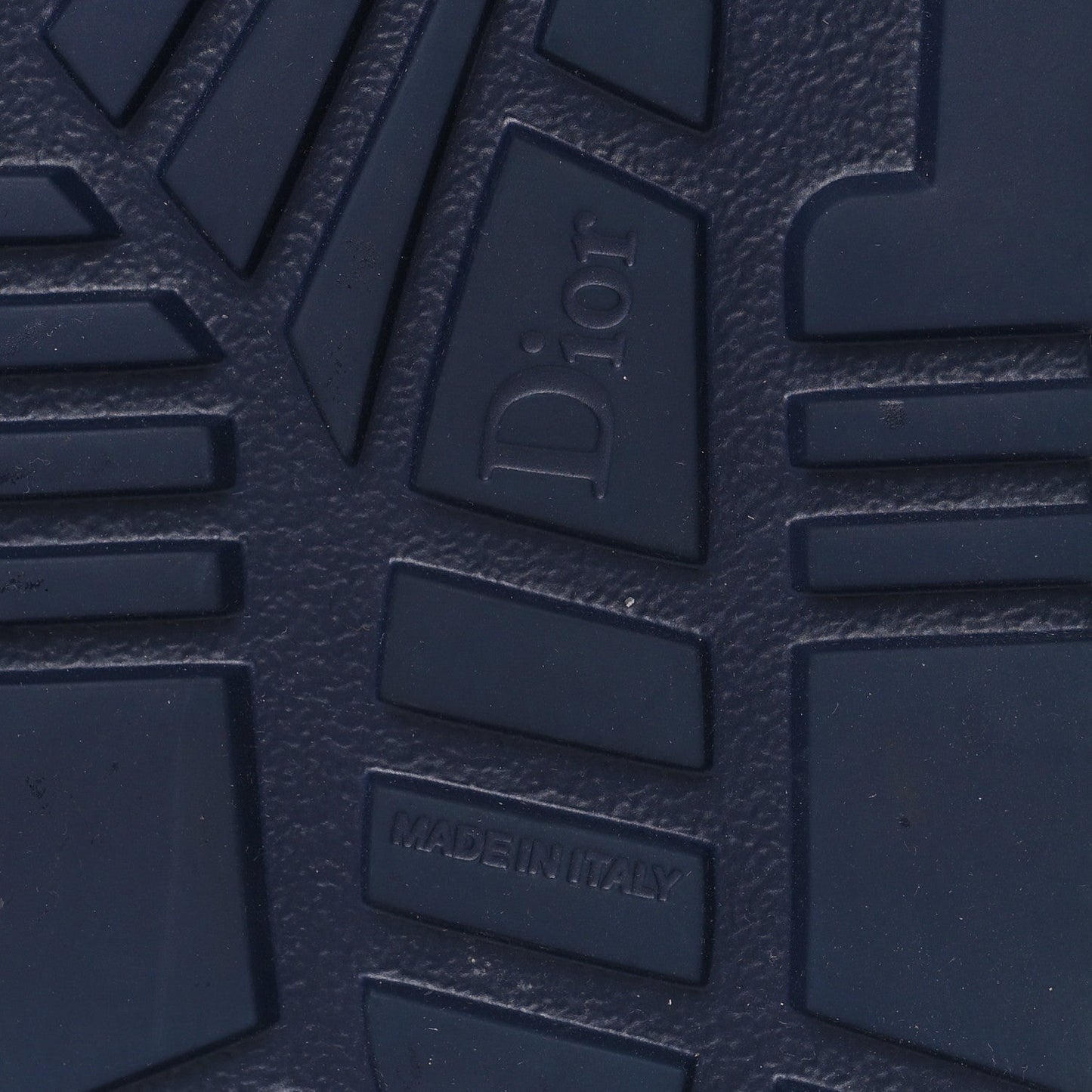 Christian Dior Shearling Canvas Lurex Embroidered Dway 10mm Slide Sandals 41 Navy Natural
