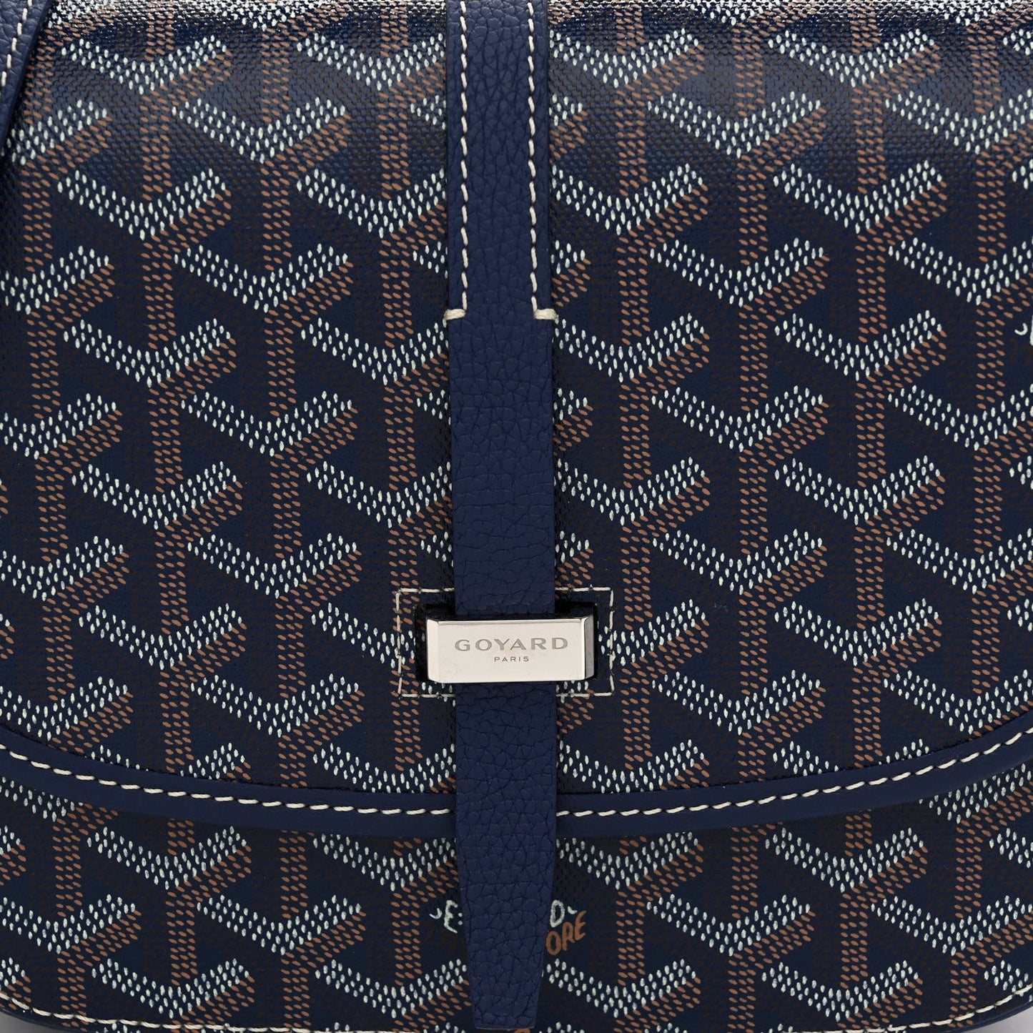 Goyard Goyardine Belvedere II PM Messenger Bag Navy