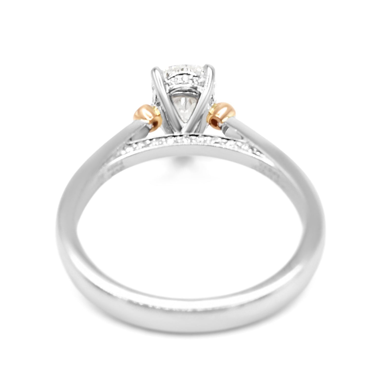 Boodles Pear Brilliant & Pink Diamond Ring -Platinum & 18ct Rose Gold