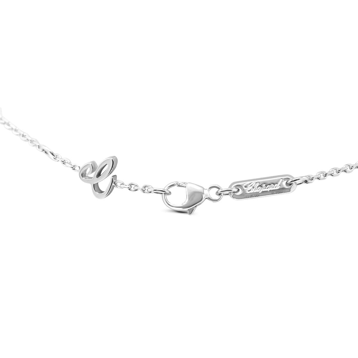 Chopard Happy Dreams Diamond, Sapphire & Mother Of Pearl Necklace - 18ct White Gold