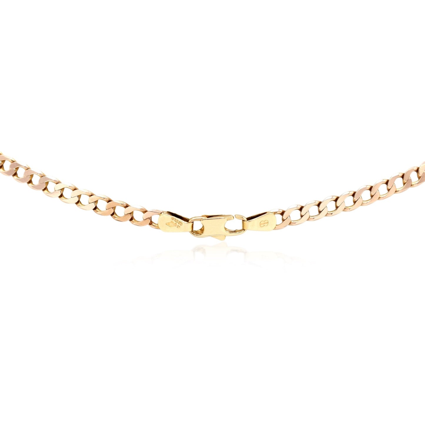 Curb Link Necklace - 9ct Yellow Gold