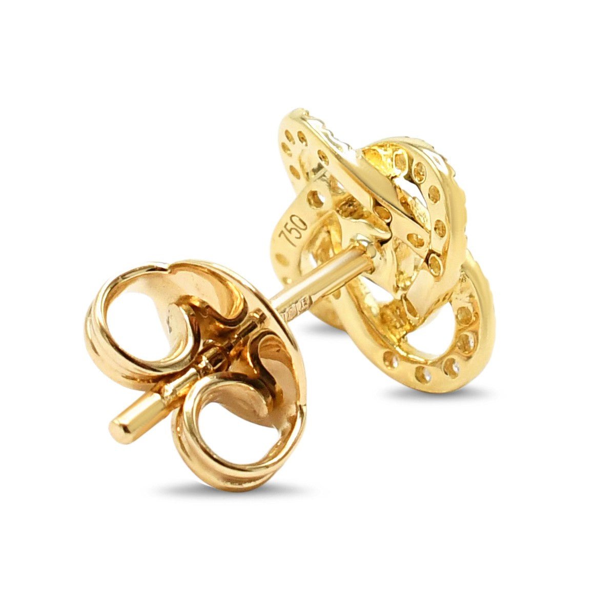 Diamond 0.30cts Earstuds - 18ct Yellow Gold