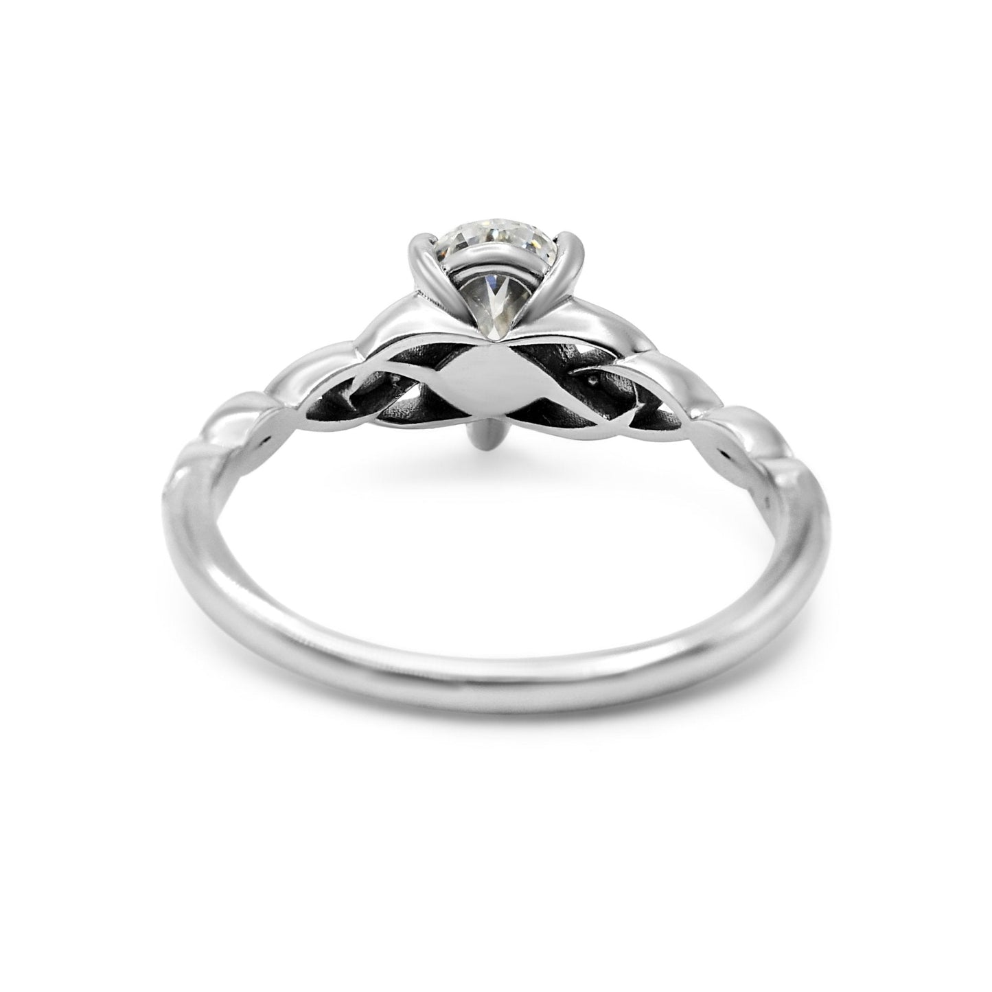 GIA Certificated Solitaire Pear Brilliant Cut Diamond Ring