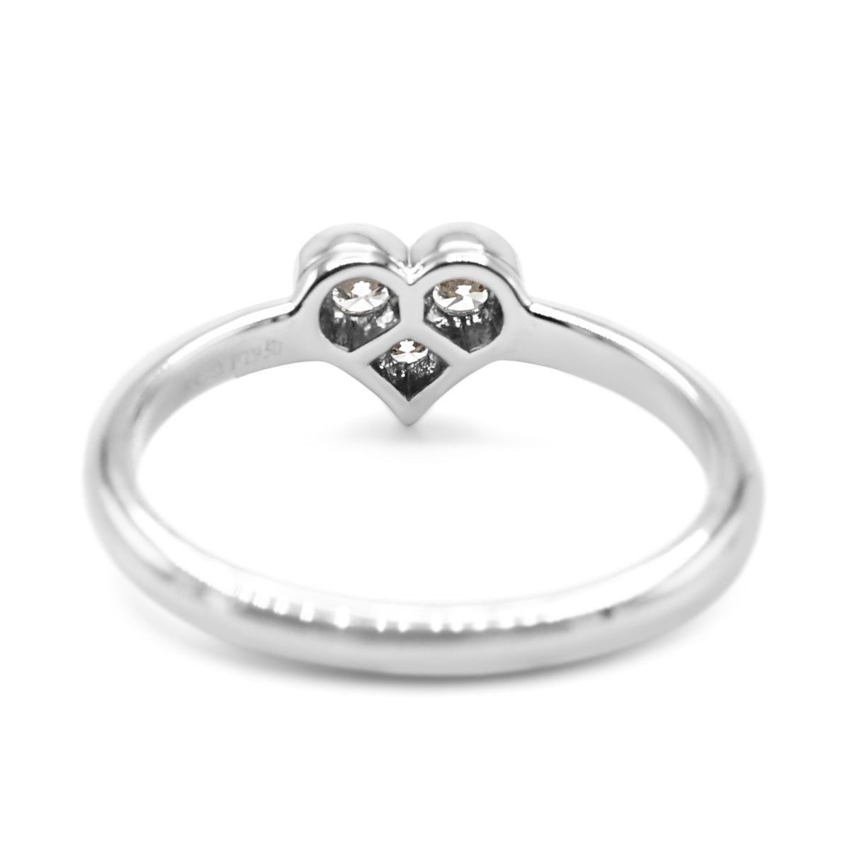 Tiffany Brilliant Cut Diamond Heart Design Ring - Platinum