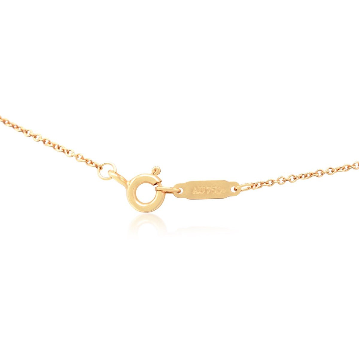 Tiffany Diamond Petals Key Pendant Necklace - Rose