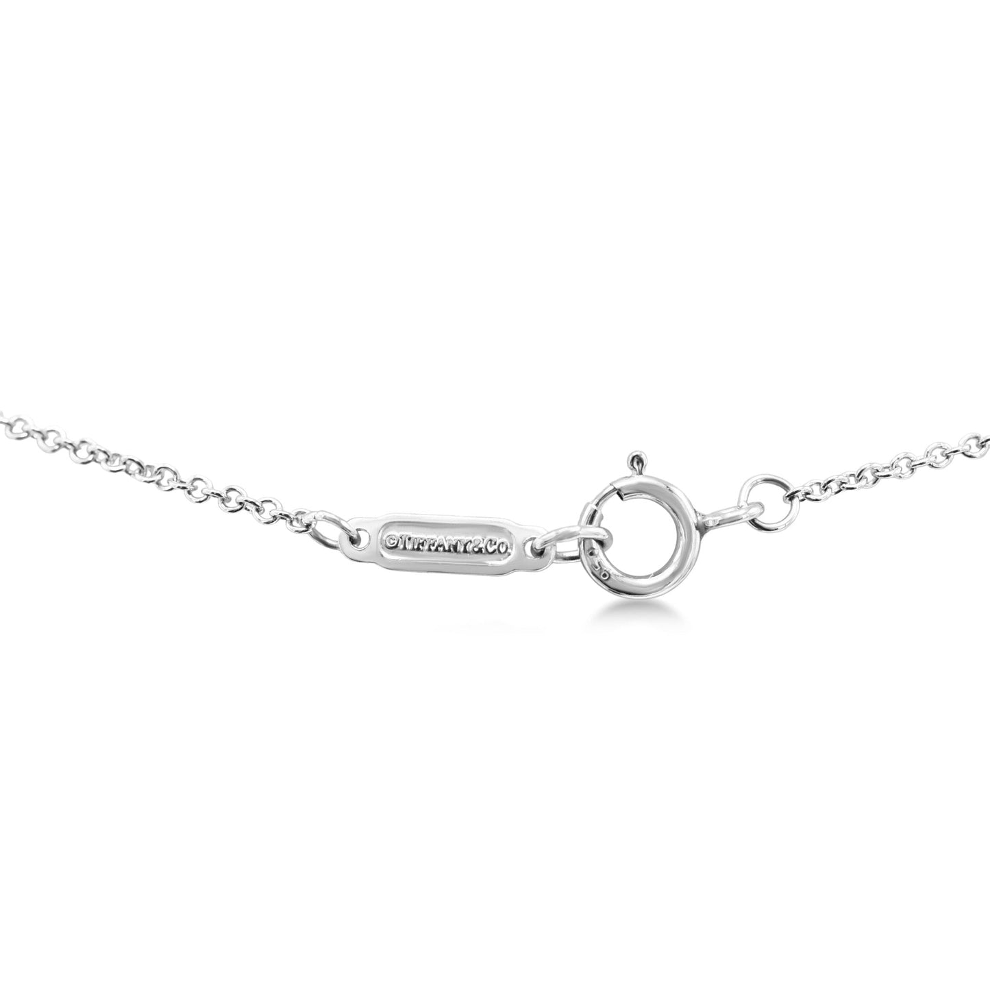 Tiffany Hearts Diamond Pendant To A Diamond 16" Necklace