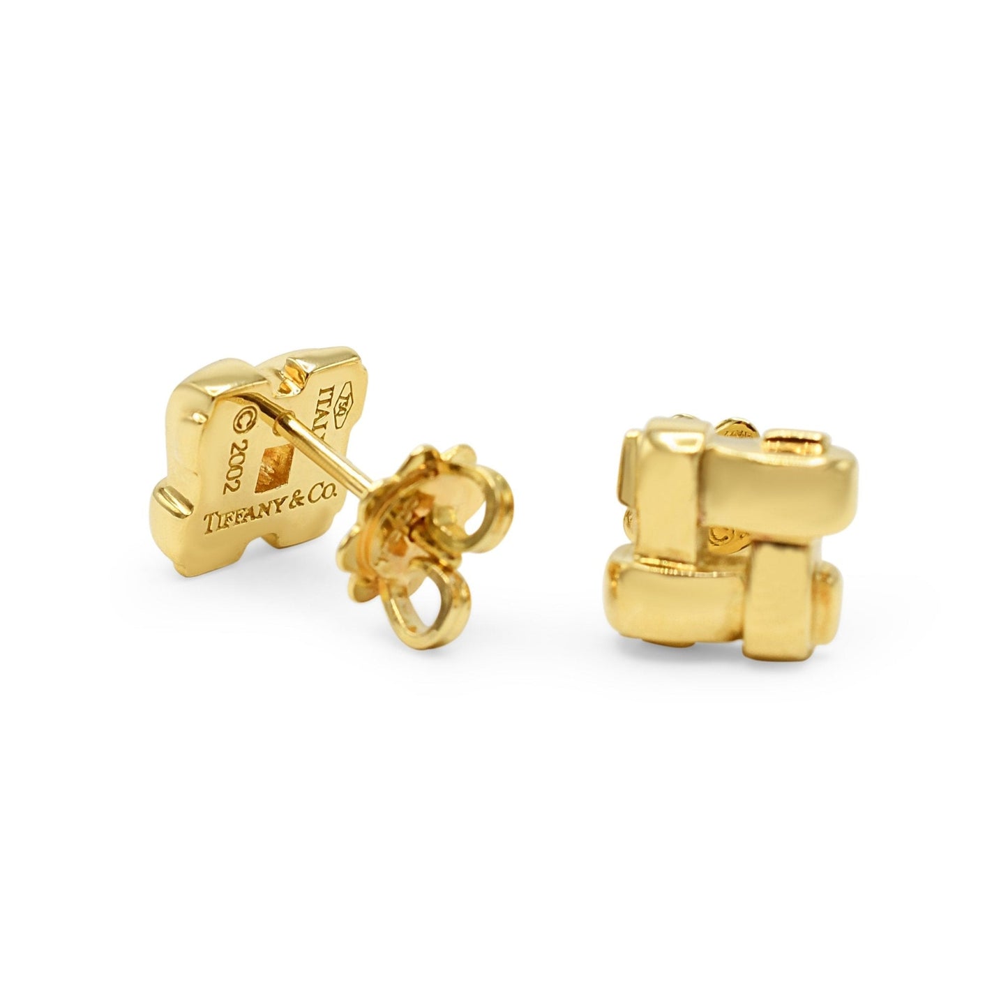 Tiffany Stud Earrings - 18ct Yellow Gold