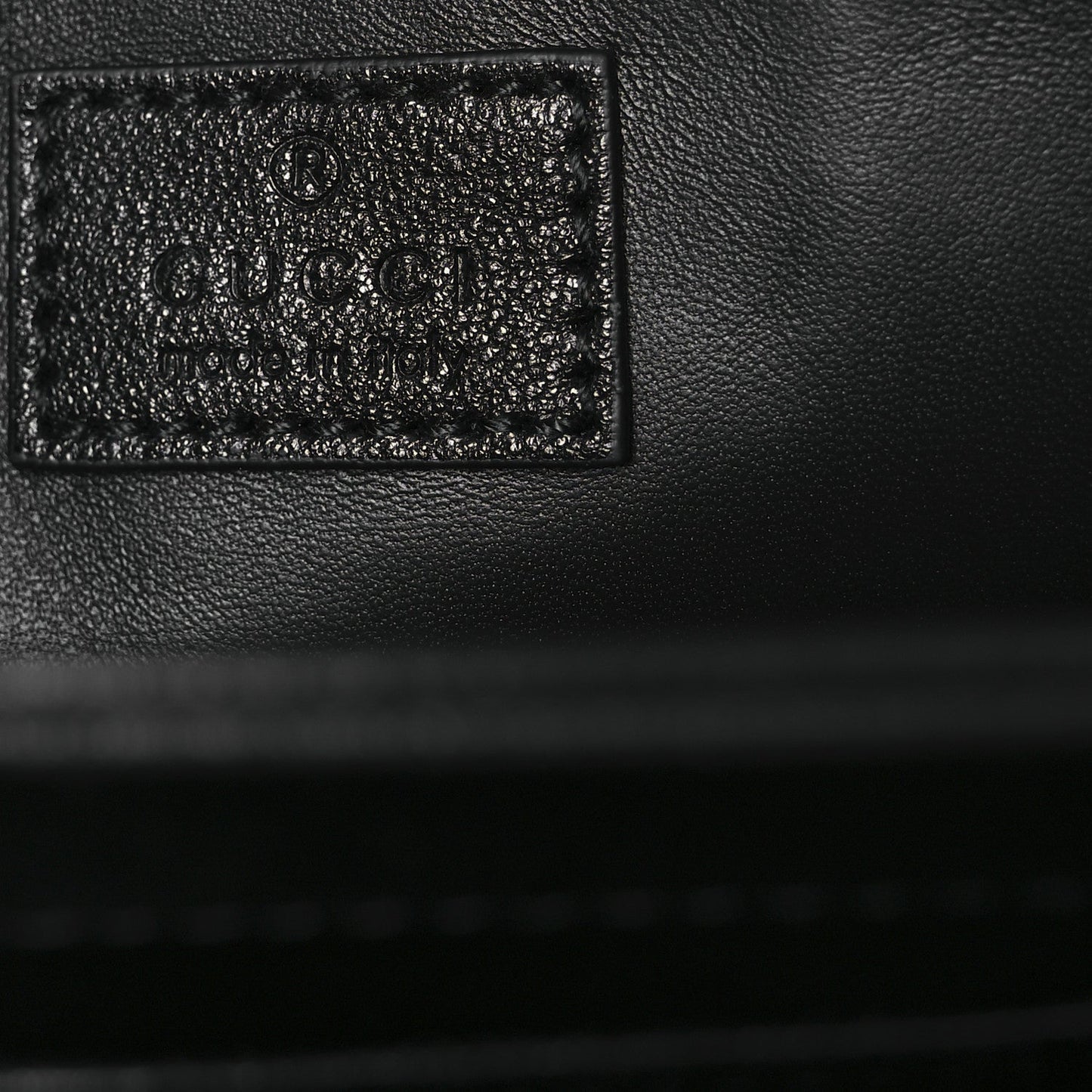 Gucci Sakai Be Green Calfskin Shearling Horsebit 1955 Shoulder Bag Black