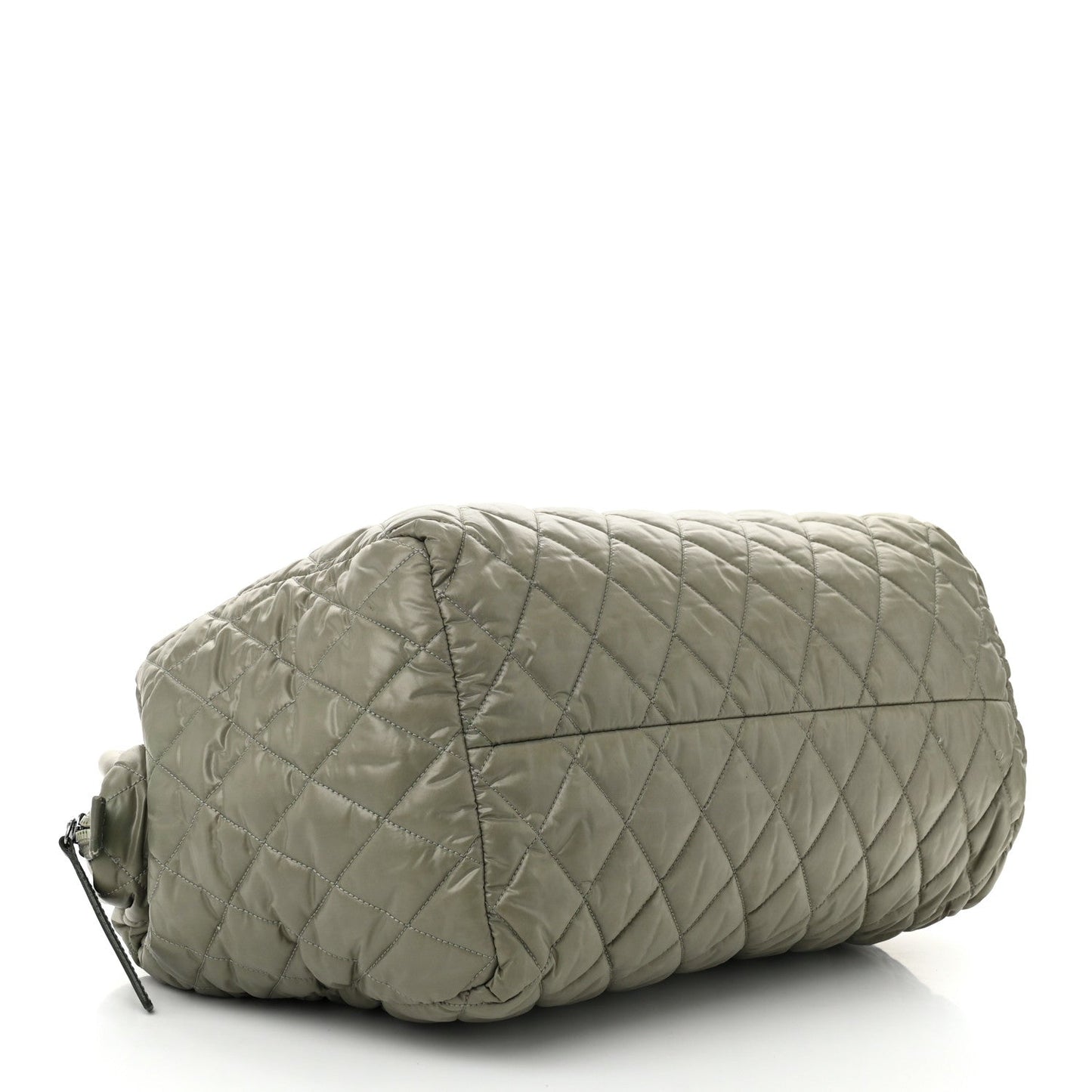 Chanel Nylon Quilted Coco Cocoon Bowler Green