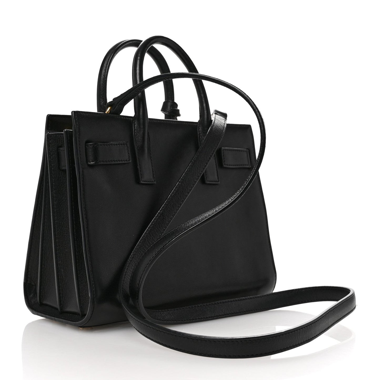 Saint Laurent Calfskin Nano Sac De Jour Black