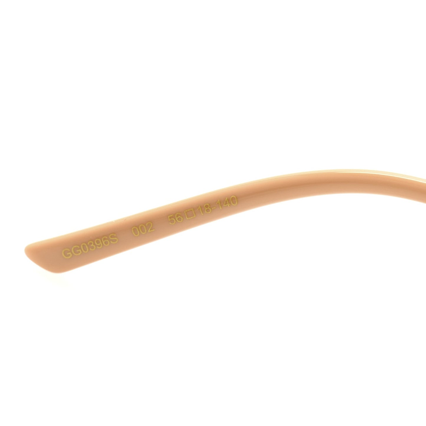 Gucci Oversized Sunglasses GG0396S Gold