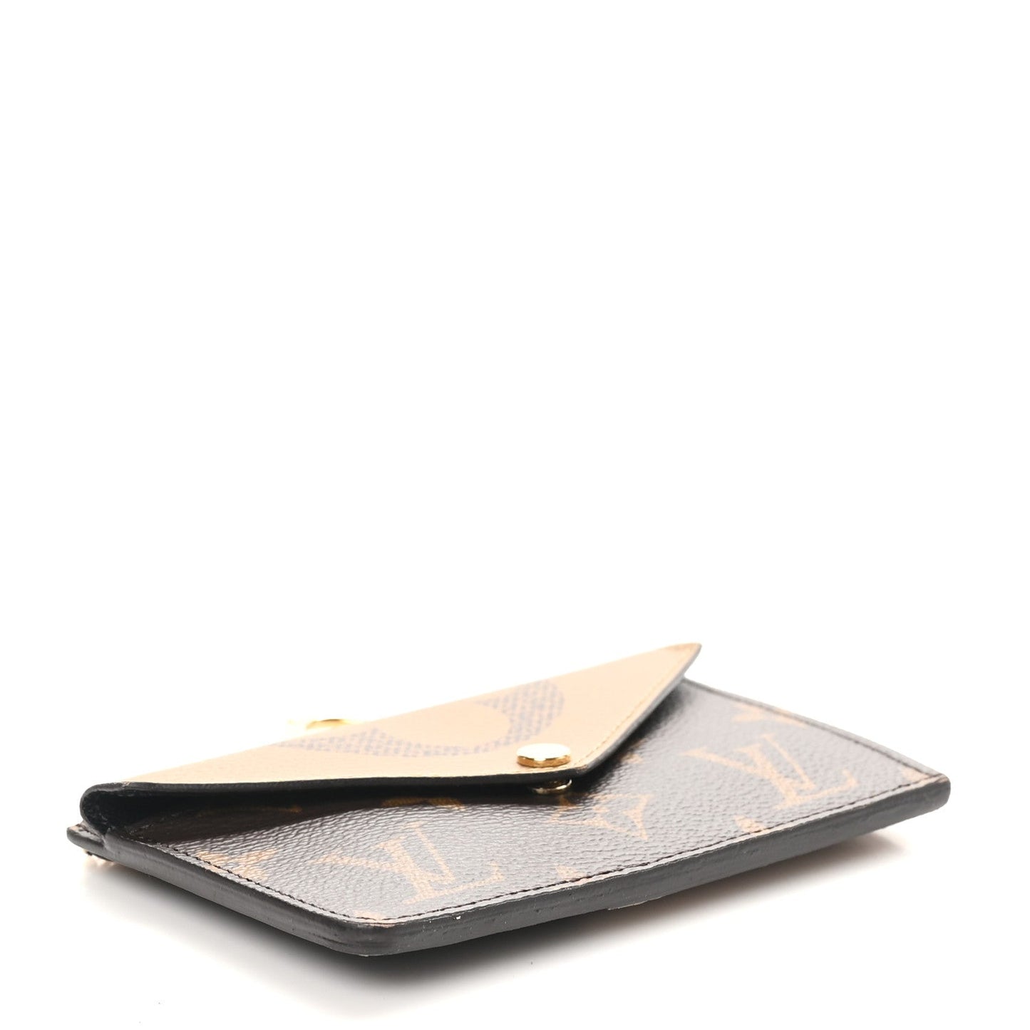 Louis Vuitton Reverse Monogram Recto Verso Card Holder Brown