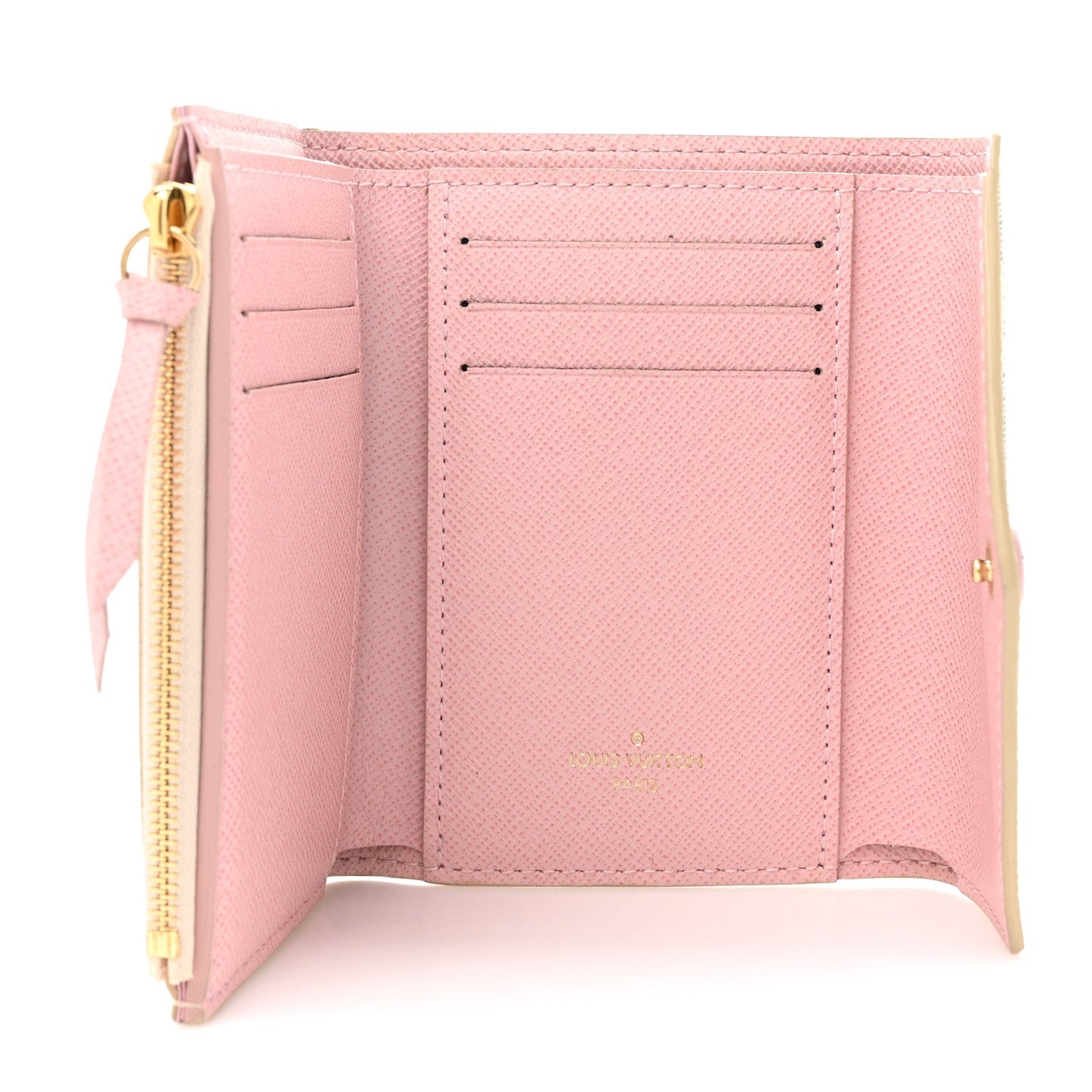 Louis Vuitton Damier Azur Victorine Wallet Rose Ballerine
