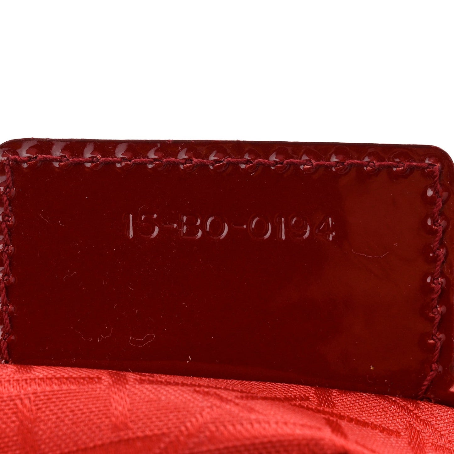 Christian Dior Patent Cannage Medium Lady Dior Red