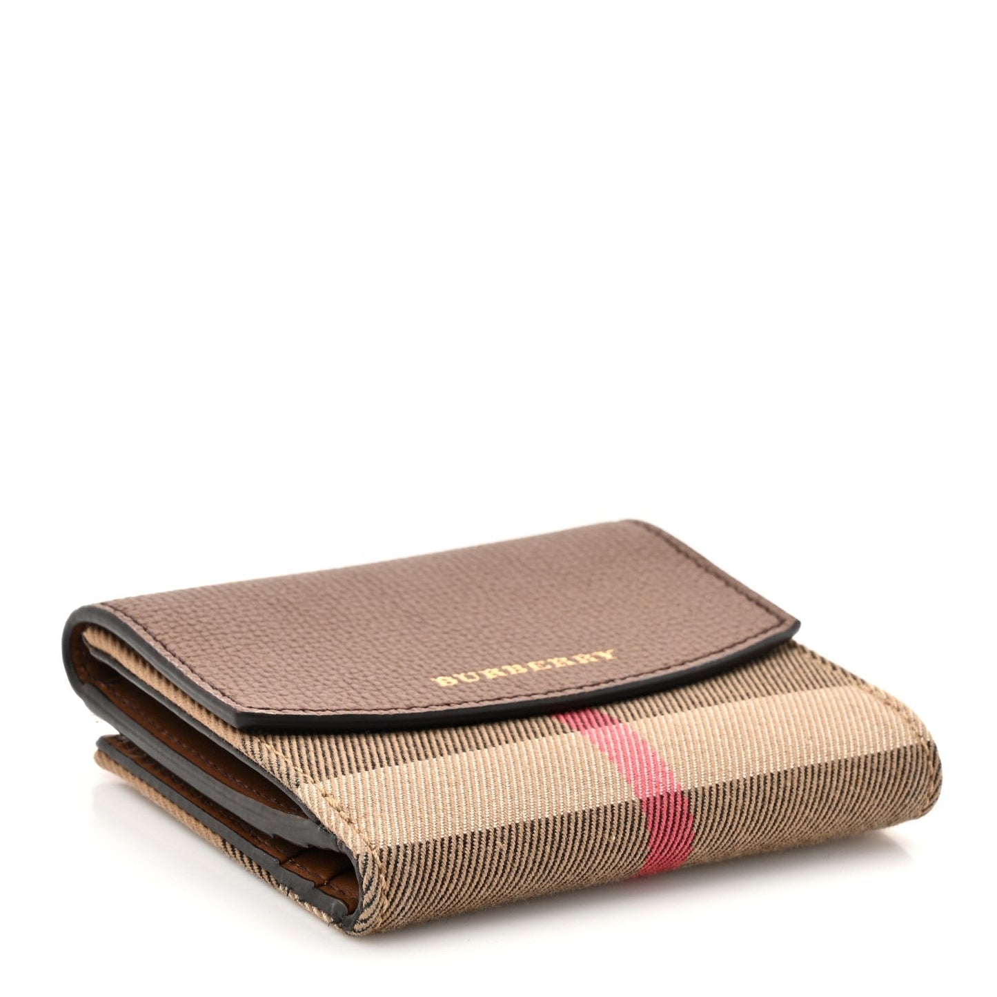 Burberry House Check Luna French Wallet Brown