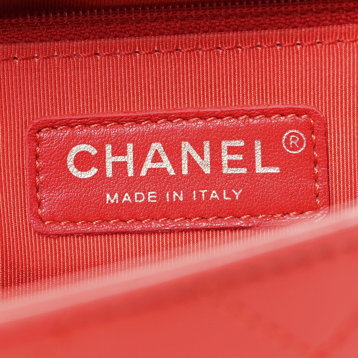 Chanel Calfskin Stitched Small Ring My Bag Flap Crossbody Red