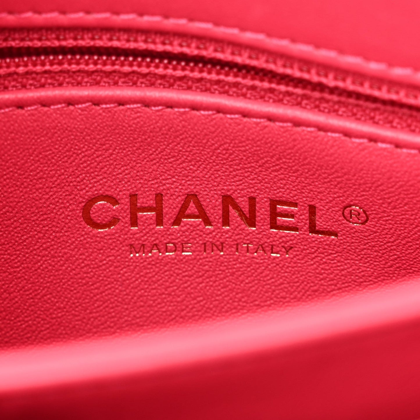 Chanel Lambskin Quilted Small Trendy CC Flap Dual Handle Bag Dark Pink