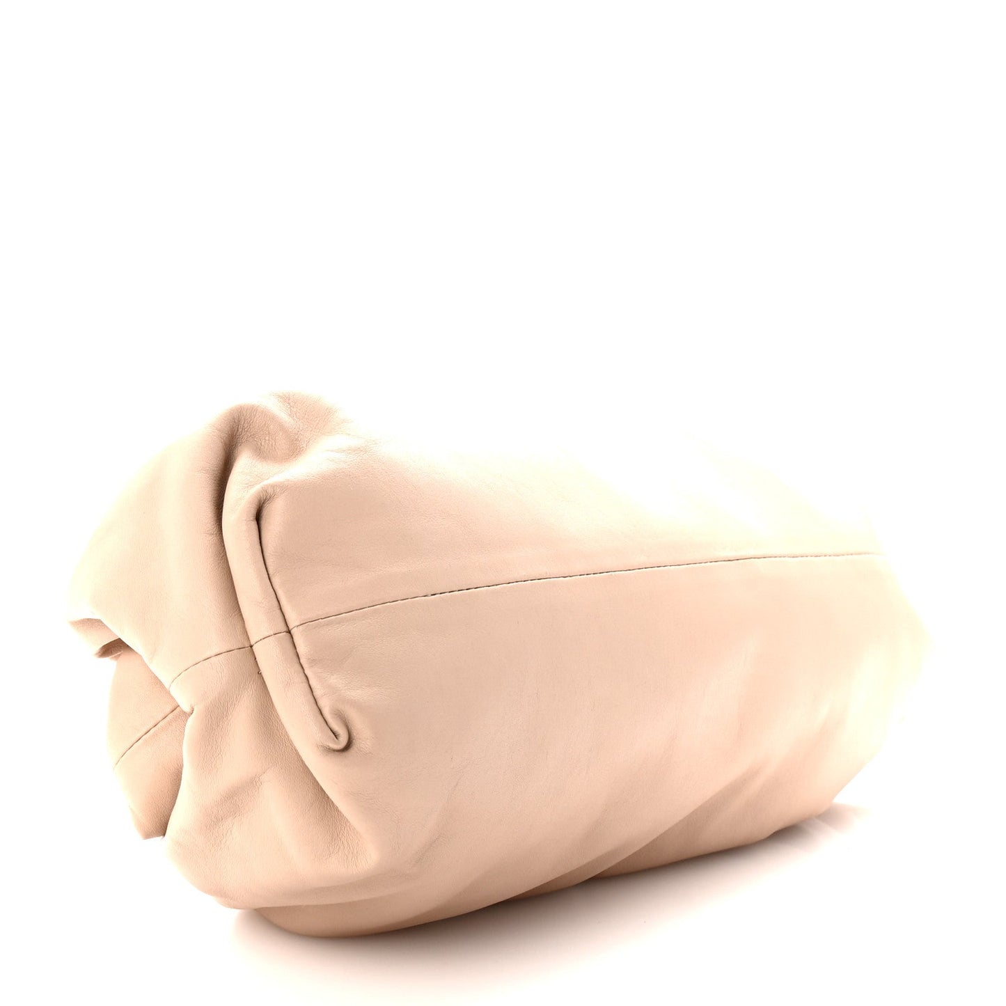 Bottega Veneta Smooth Butter Calf The Pouch Oversized Clutch Nude