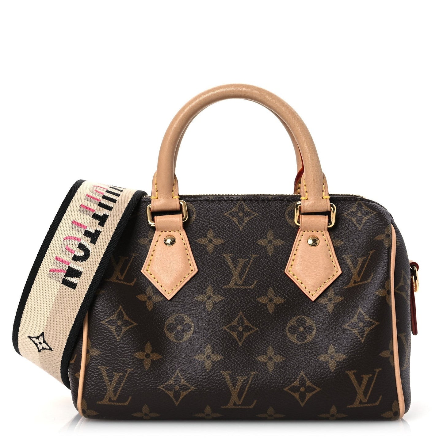 Louis Vuitton Monogram Speedy Bandouliere 20 Black