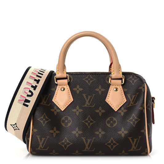 Louis Vuitton Monogram Speedy Bandouliere 20 Black
