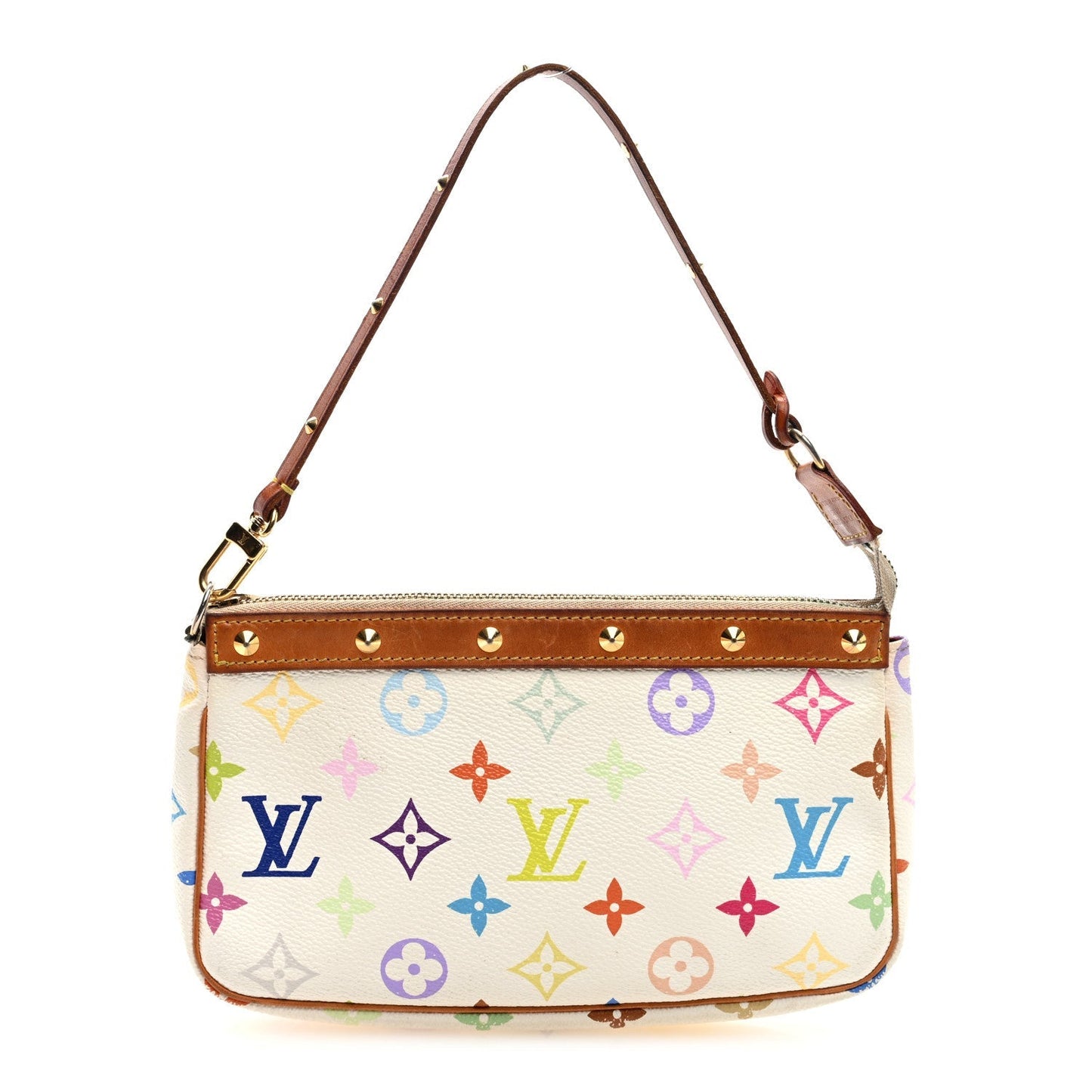 Louis Vuitton Monogram Pochette Accessories White