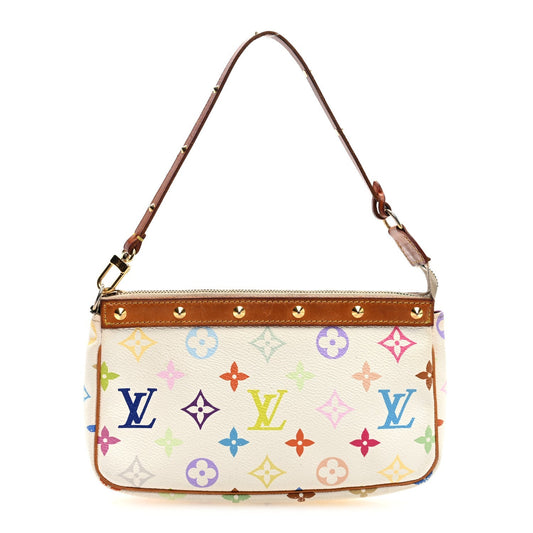 Louis Vuitton Monogram Pochette Accessories White