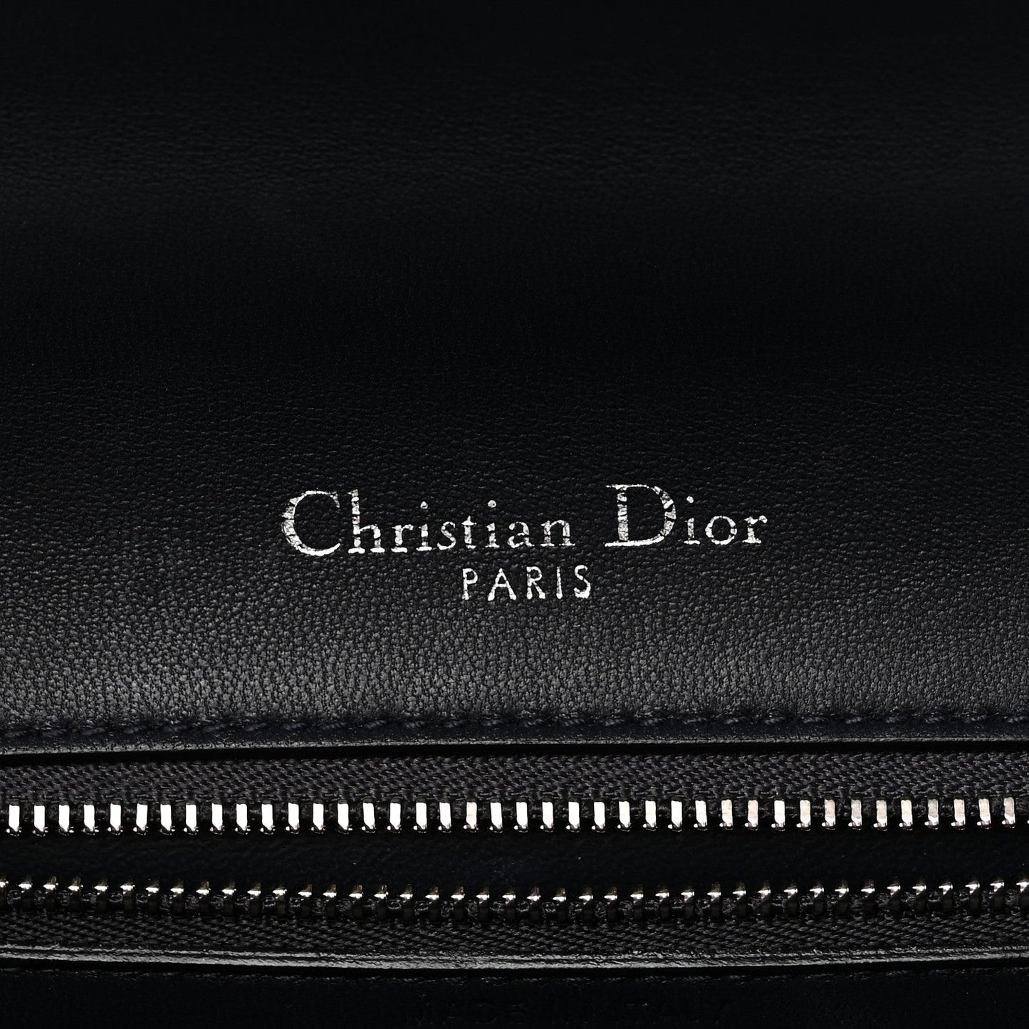 Christian Dior Patent Micro-Cannage Medium Diorama Flap Bag Blue