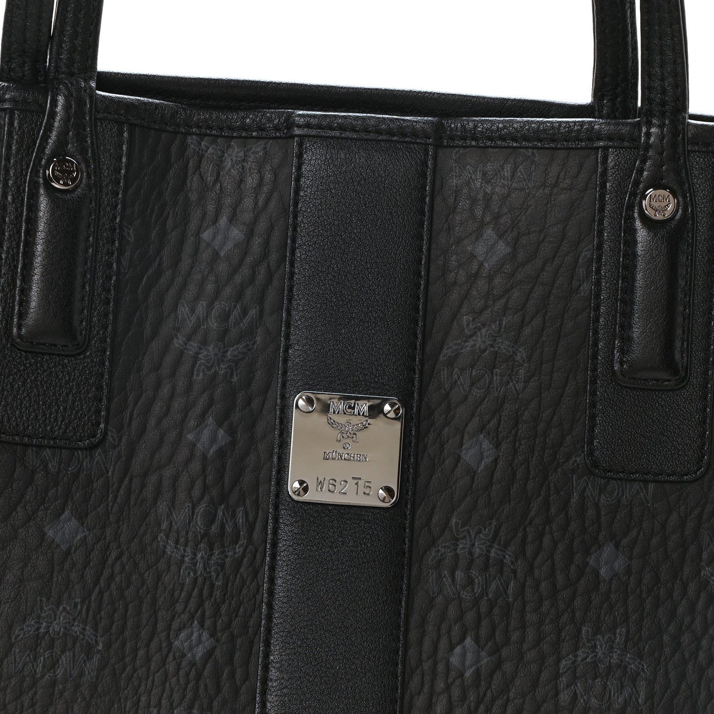 MCM MCM Visetos Large Liz Reversible Shopper Tote Black