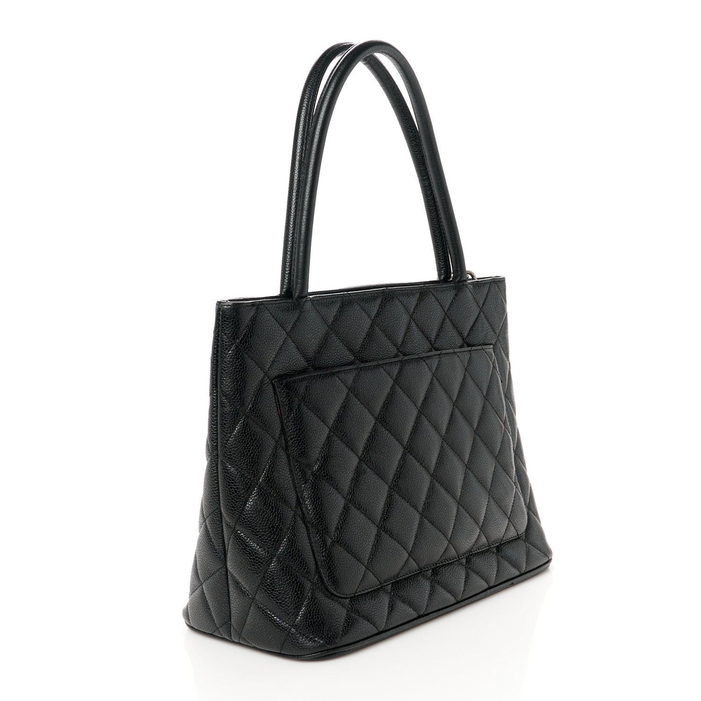 Chanel Caviar Quilted Medallion Tote Black