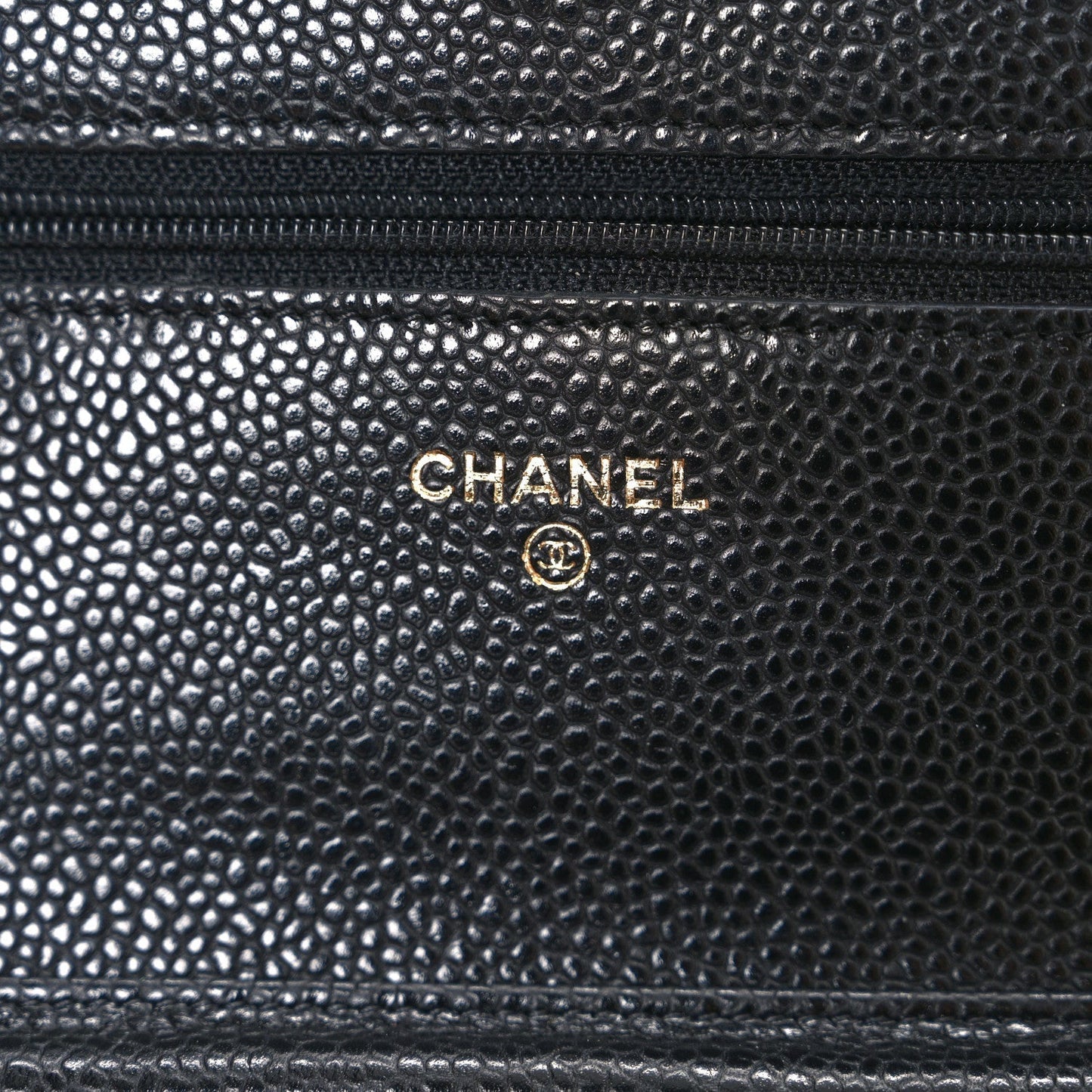 Chanel Caviar Quilted Wallet On Chain WOC Black