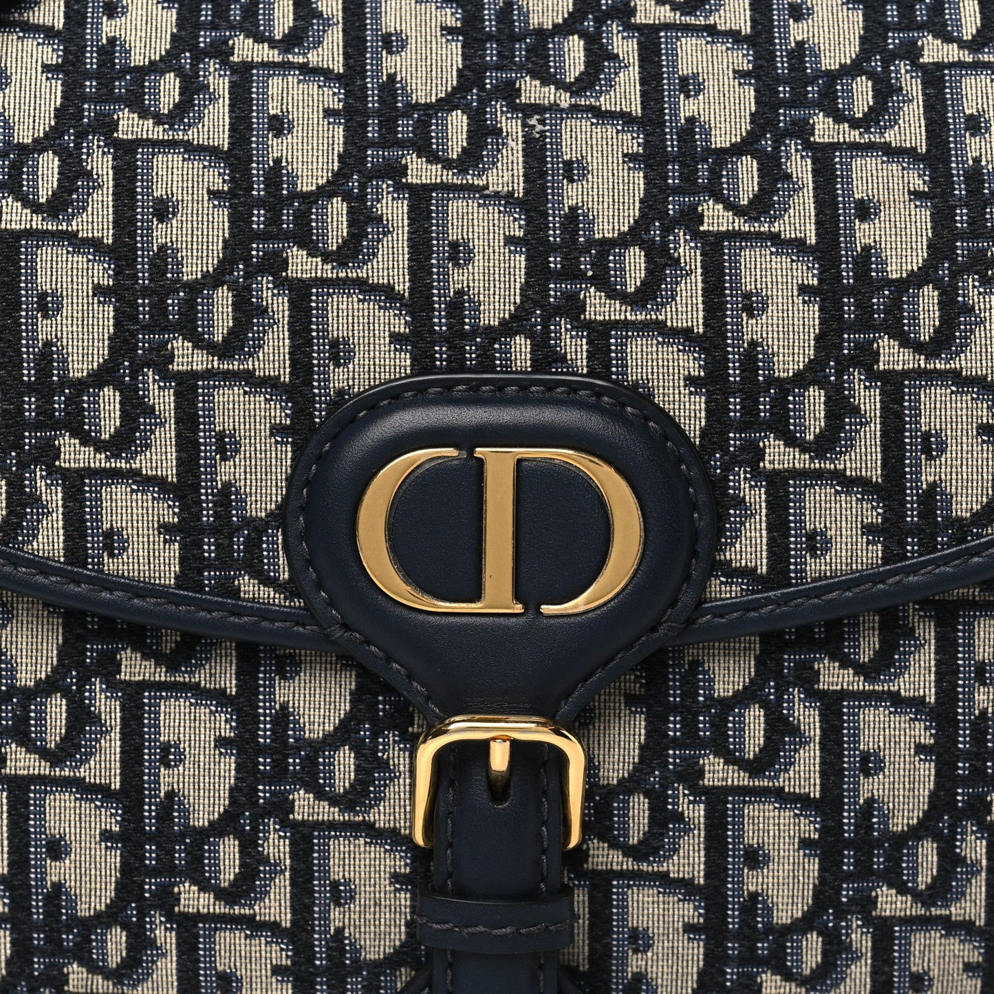 Christian Dior Oblique Medium Bobby Flap Blue