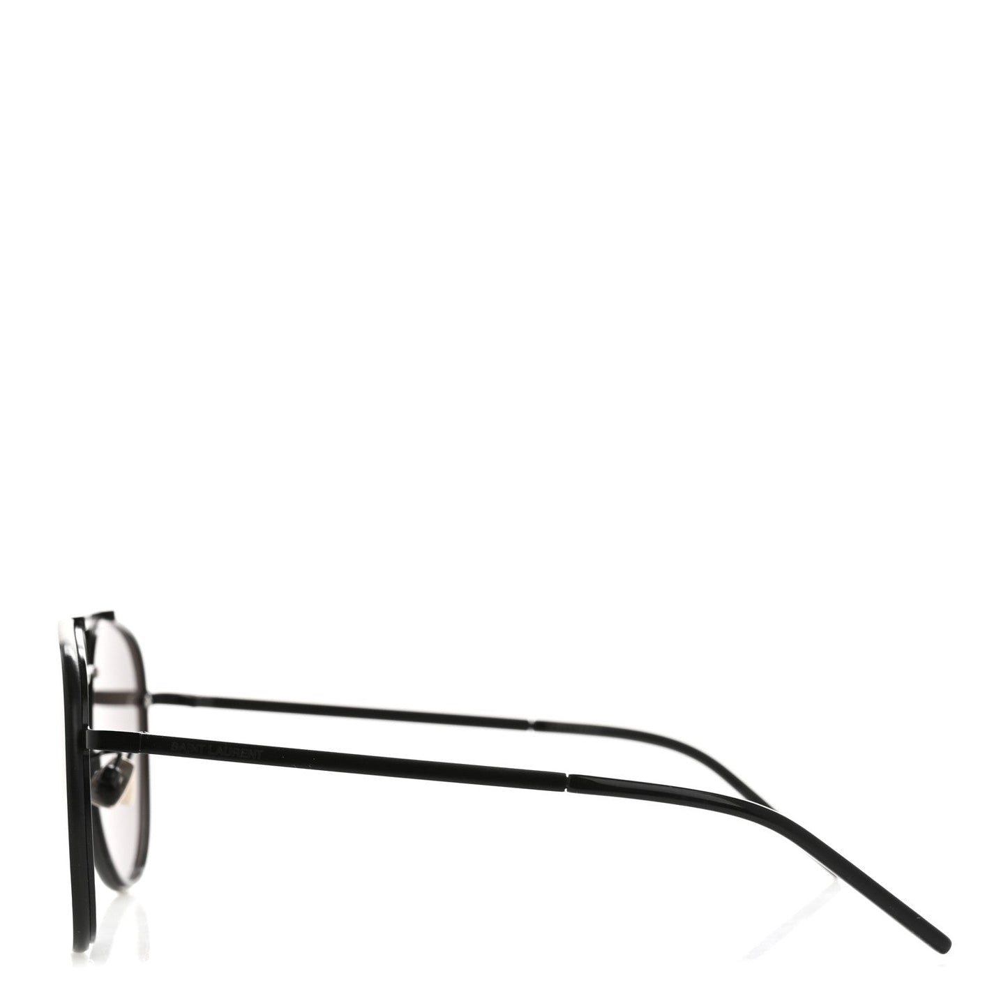 Saint Laurent Metal Aviator Classic 11 Slim Sunglasses Black