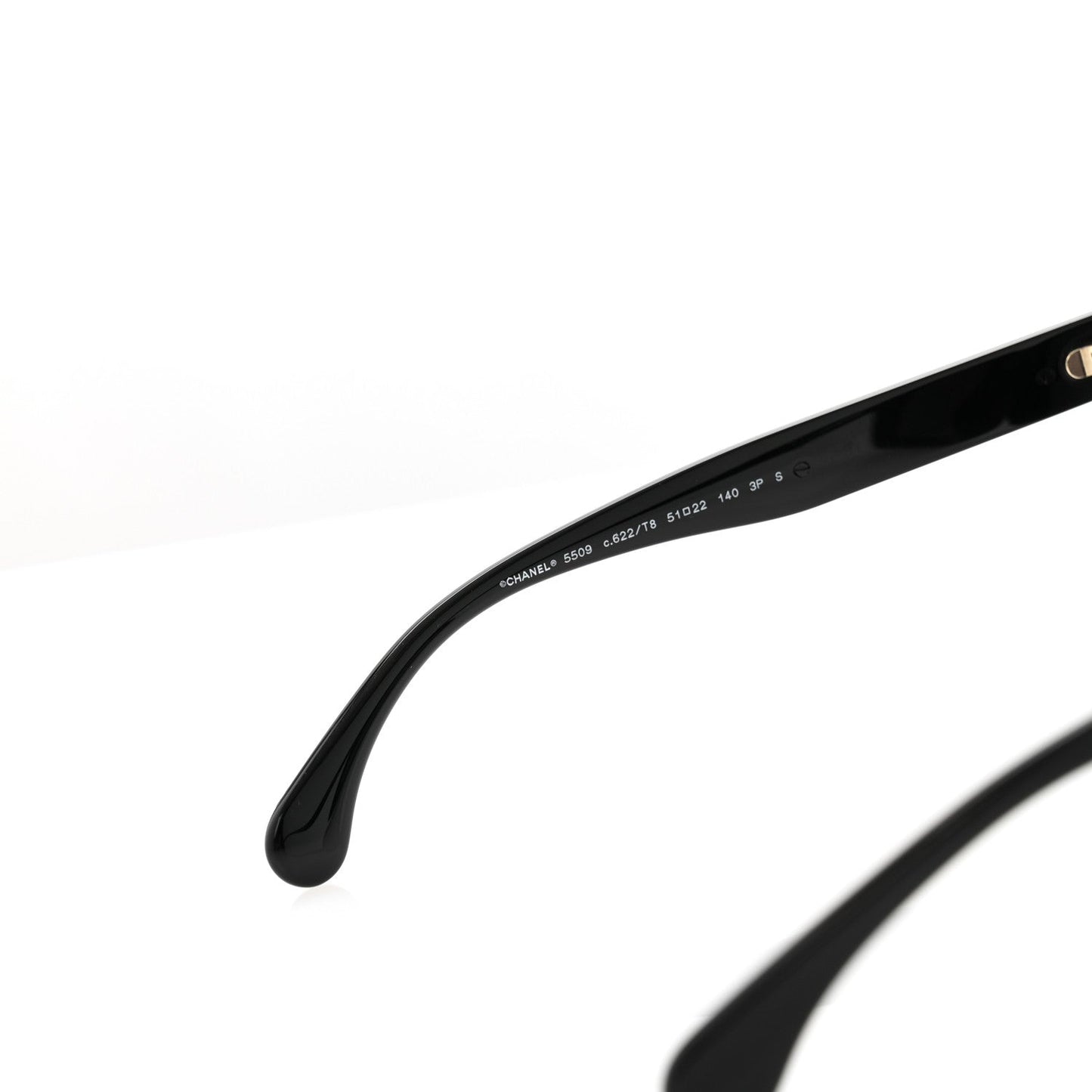 Chanel Acetate Square Sunglasses 5509-A Black