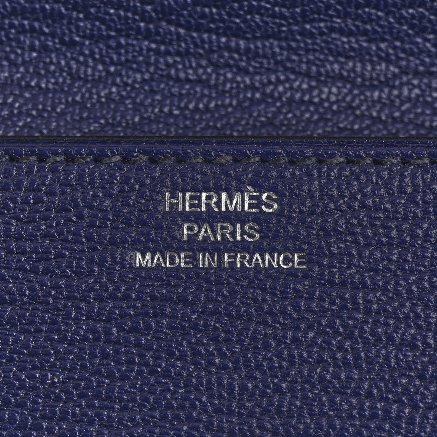 Hermes Chevre Mysore Mini Clic Card Holder Bleu Encre