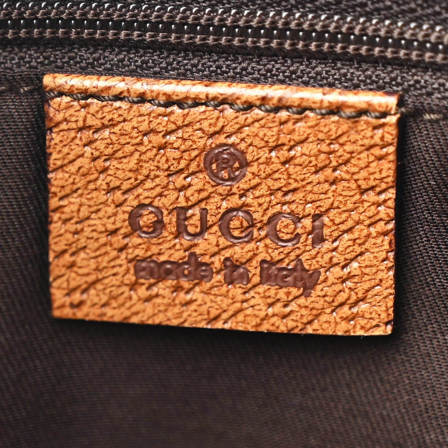 Gucci Monogram Medium Tote Beige Brown