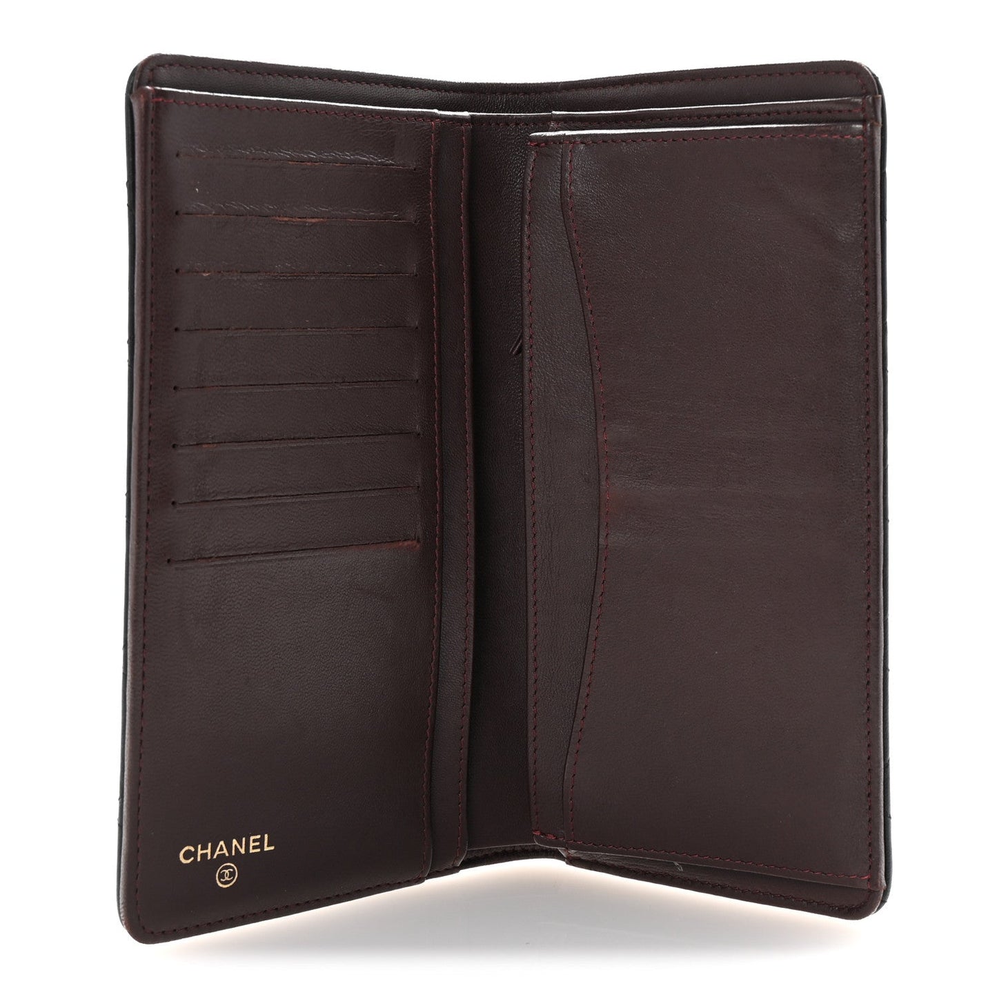 Chanel Lambskin Quilted Yen Wallet Black