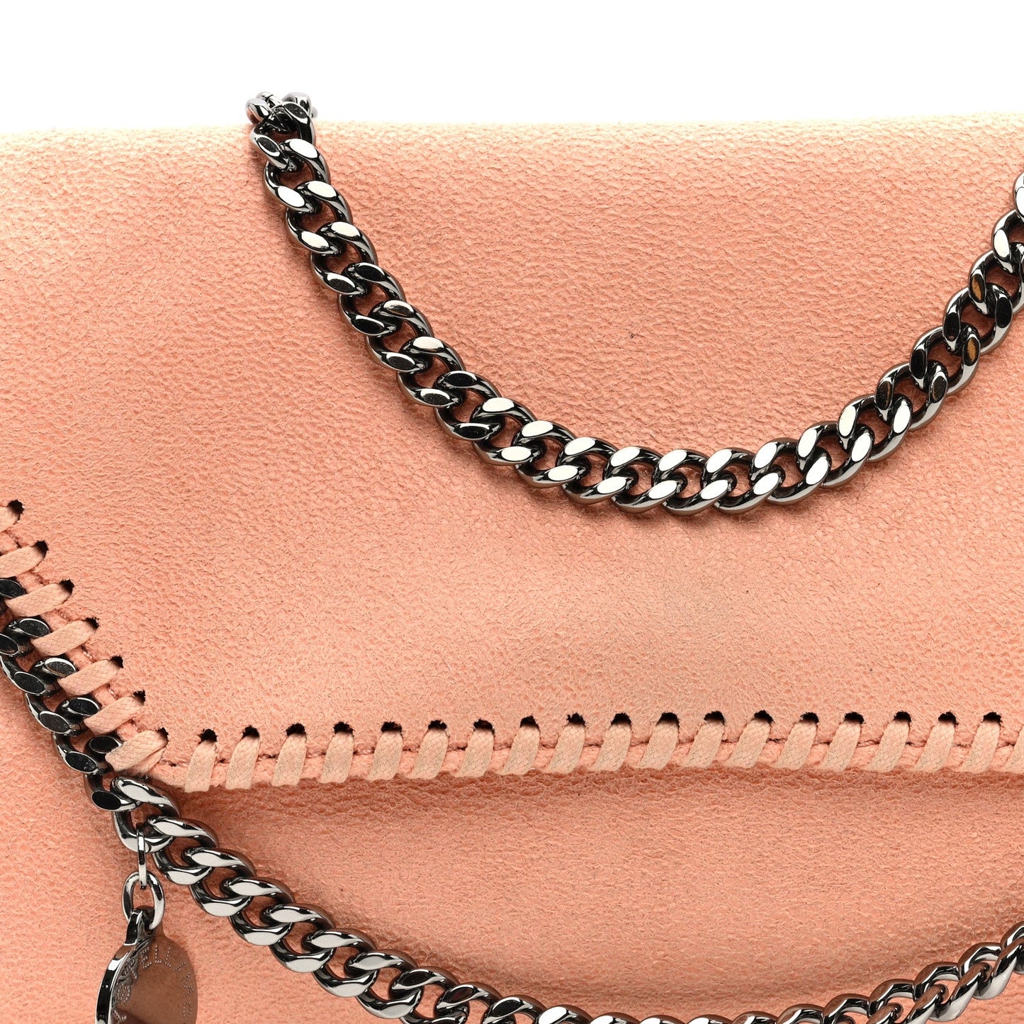 Stella McCartney Shaggy Deer Mini Falabella Crossbody Bag Pink