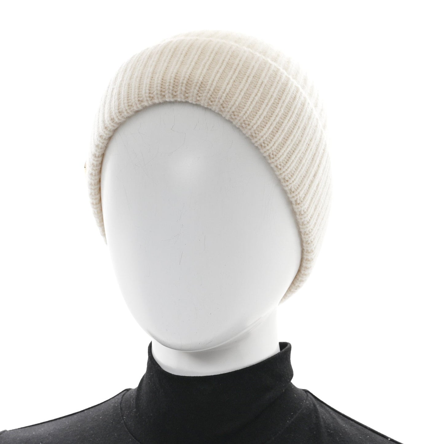 Louis Vuitton Cashmere LV Spark Beanie White