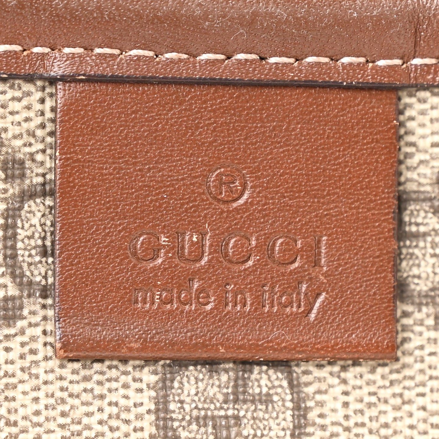 Gucci GG Plus Monogram Medium Signature Web Loop Tote Brown