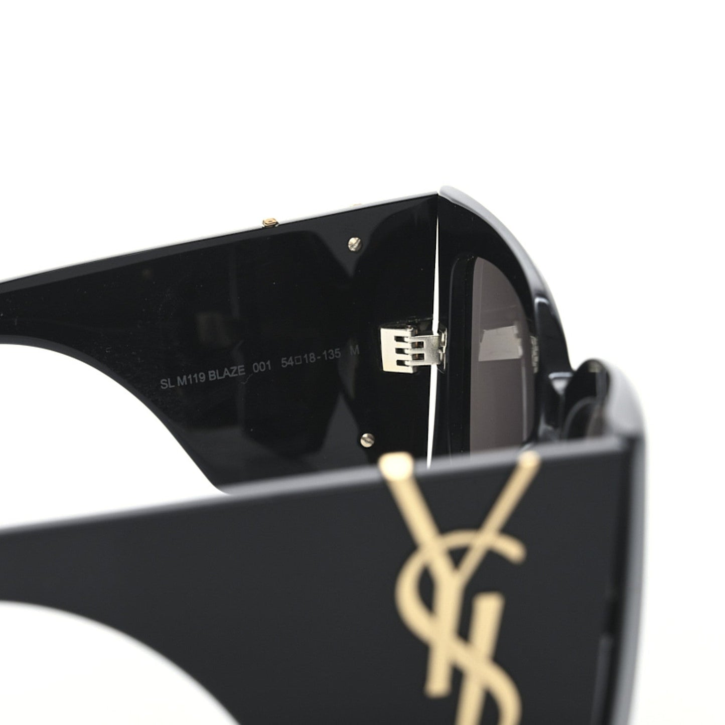 Saint Laurent Acetate Blaze Sunglasses SL M119 Black