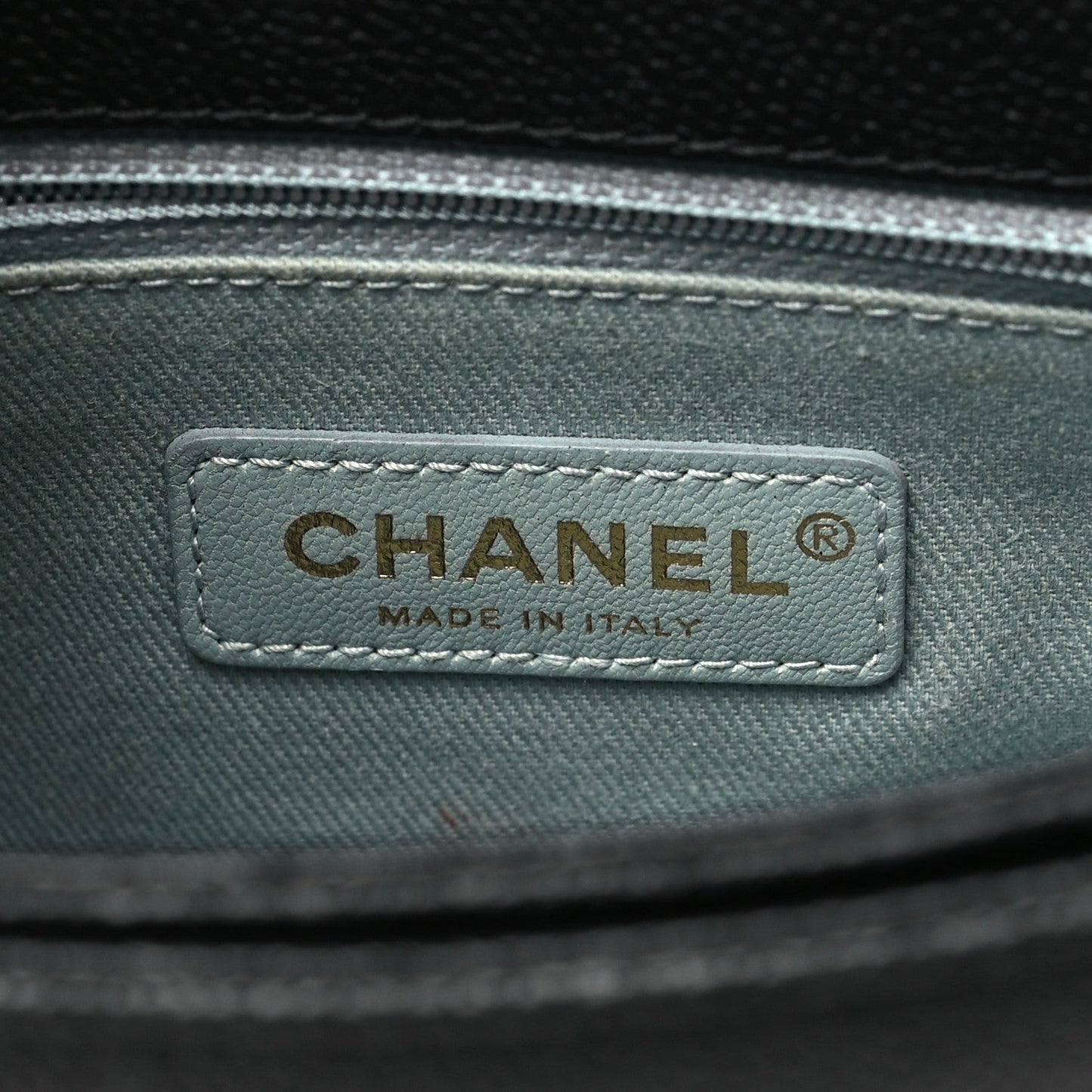 Chanel Grained Calfskin Quilted Small Cuba Top Handle Flap Black