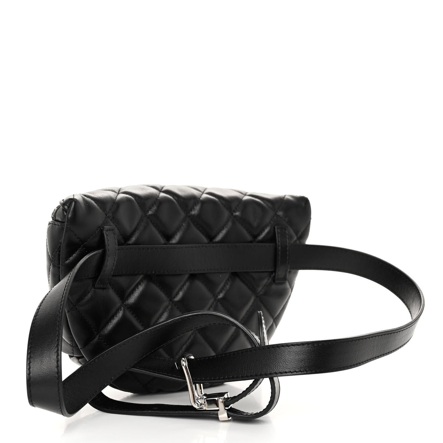 Chanel Calfskin Quilted Waist Belt Bag Black