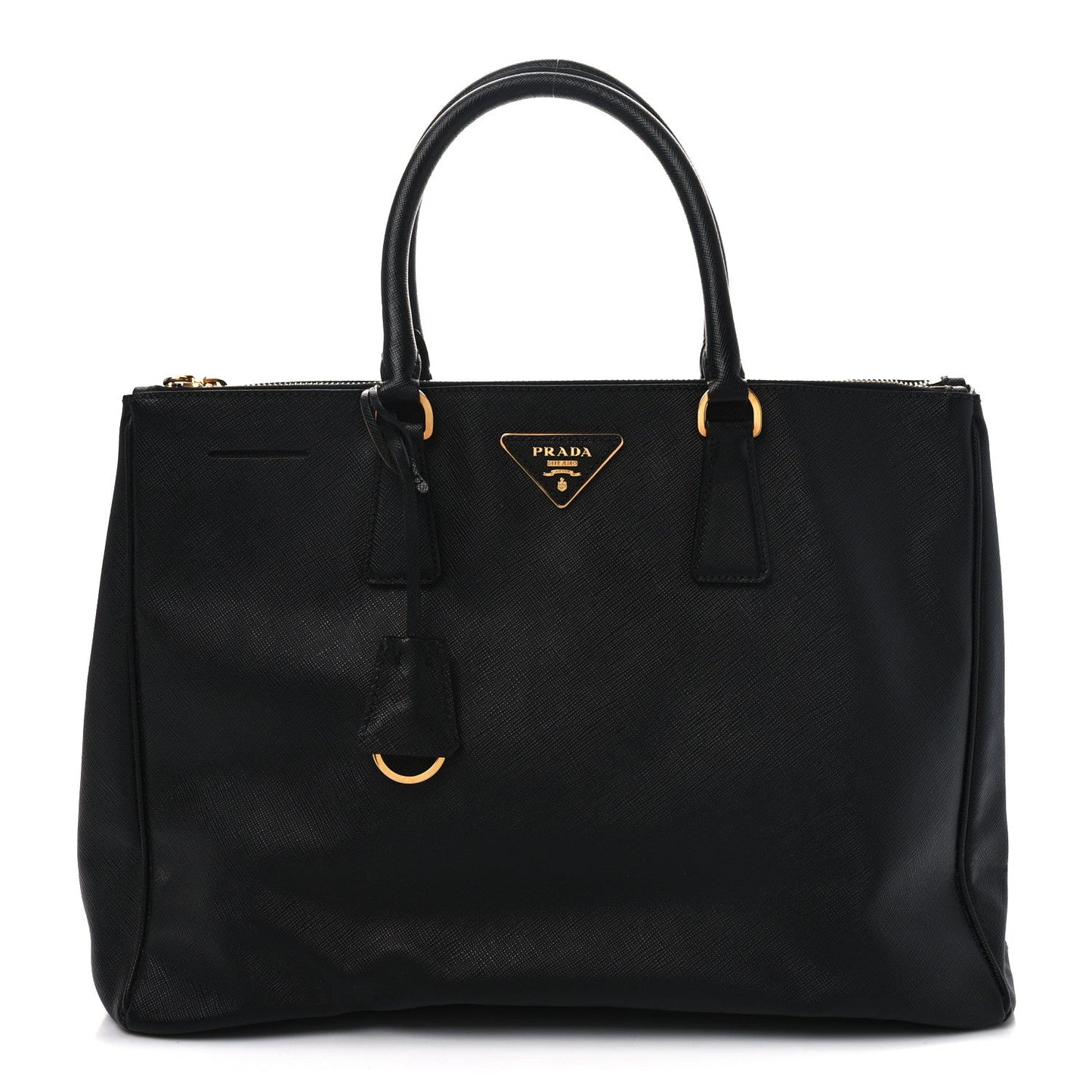 Prada Saffiano Lux Large Galleria Double Zip Tote Black