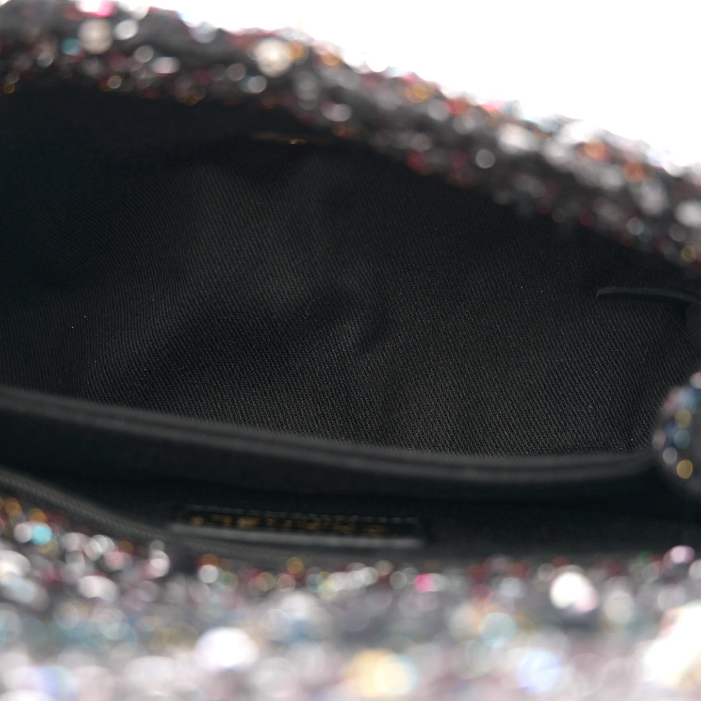 Chanel Tweed Sequin Mini Coco Handle Flap Black